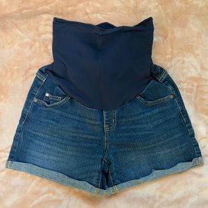 Indigo Blue Maternity Shorts